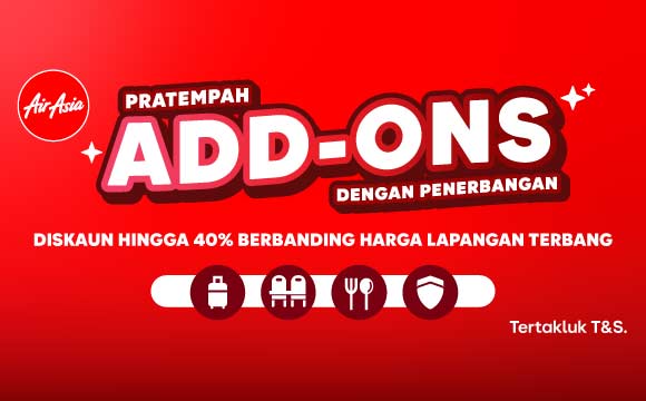 Mengapa bayar lebih di lapangan terbang? airasia promotion 2026