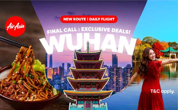 Explore Wuhan direct from Kuala Lumpur! airasia promotion 2024