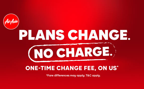One-Time Change Fee, on us airasia promotion 2024
