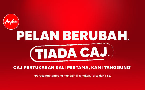 Caj Pertukaran Kali Pertama Kami Tanggung airasia promotion 2026