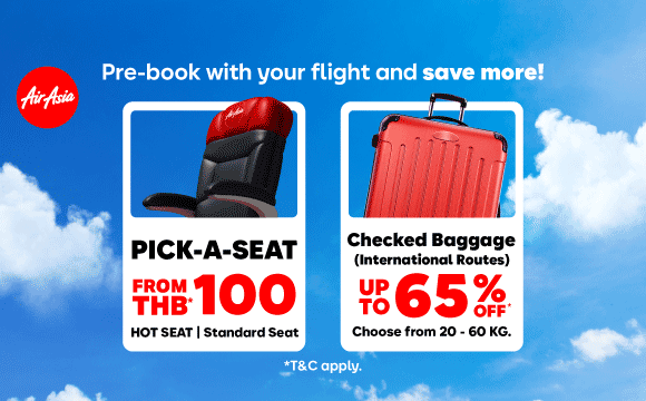 Pre-book add-ons and save more 💺💼 airasia promotion 2026